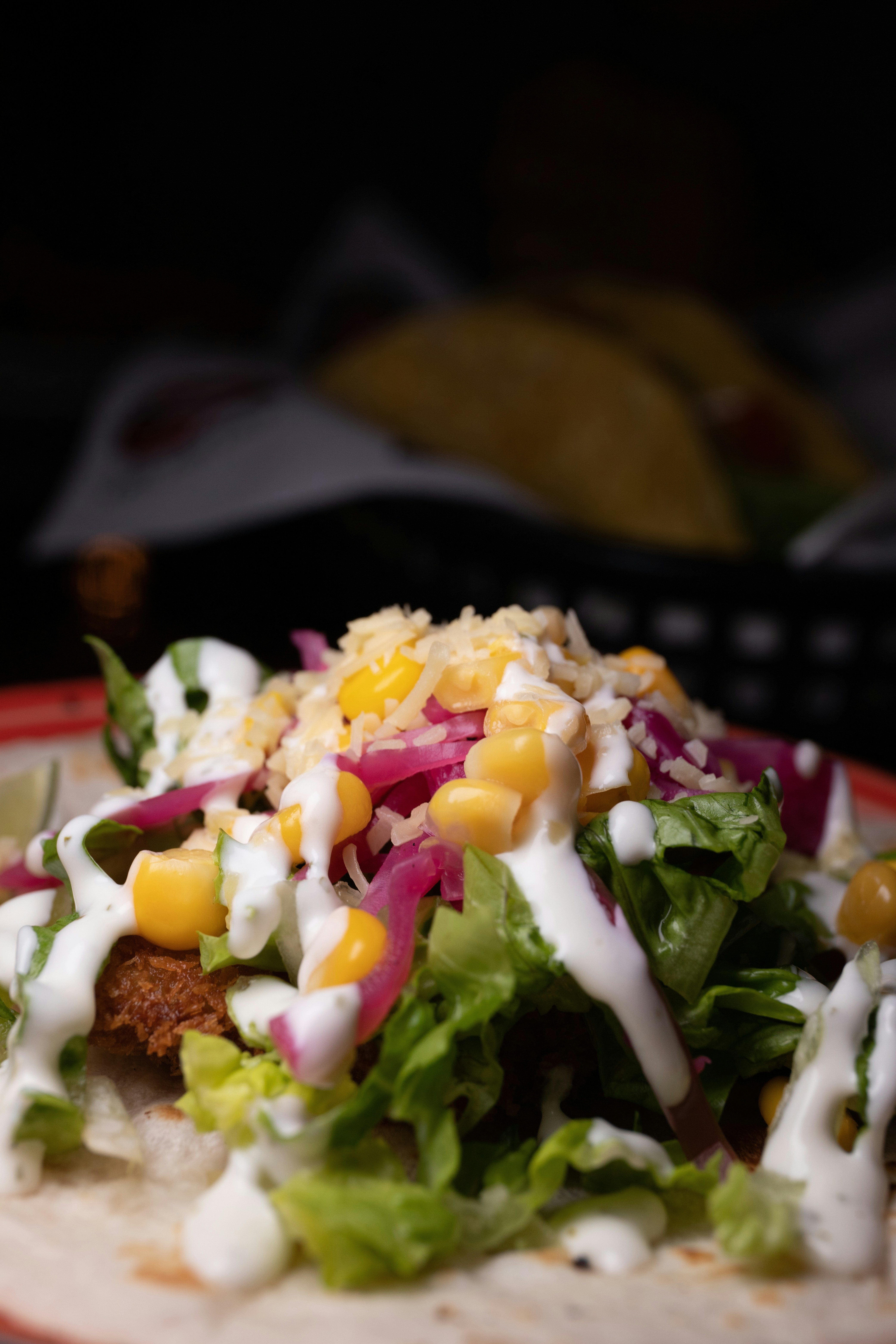 Crunchy tacos close-up 4
